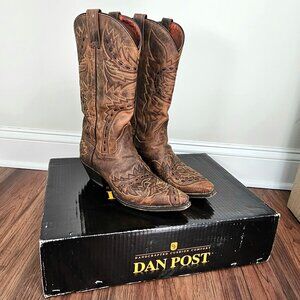 Dan Post Distressed Leather Western Boots Size: 9.5 M